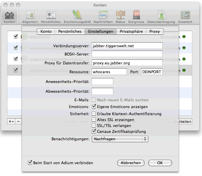 Jabber server frei Jabber server frei
