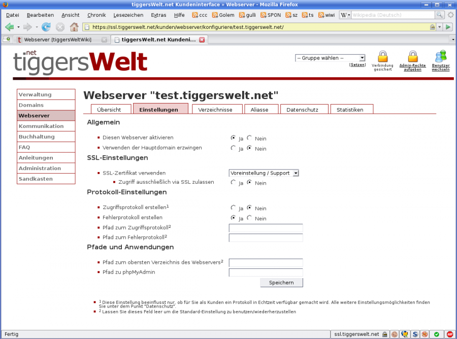 tiggerswelt_kif_webserver_einstellungen.png
